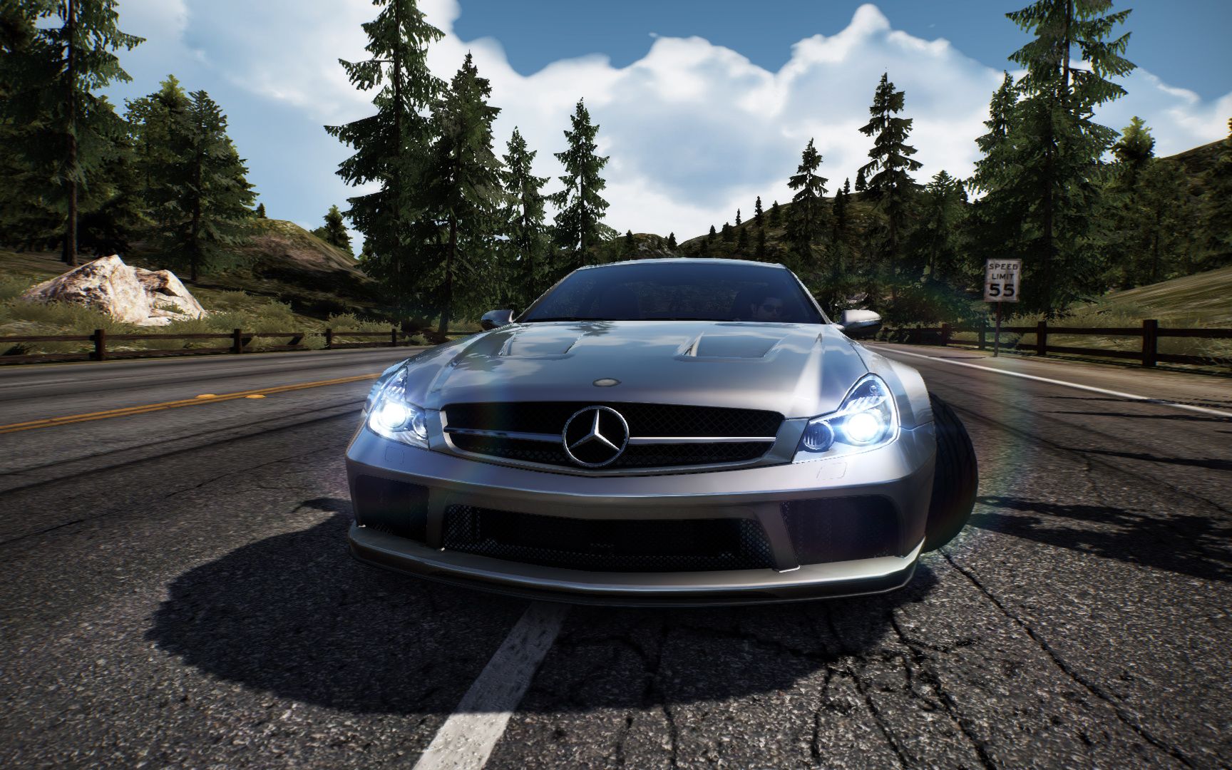 极品飞车14re超级系列里的神仙跑车sl65奔驰是yyds