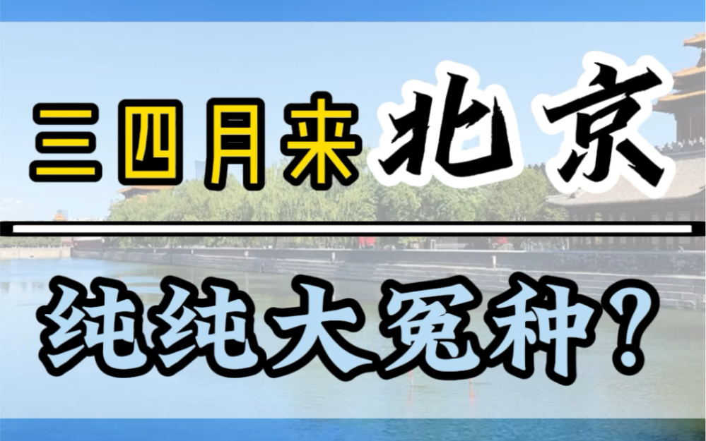 三四月份来北京,那不是纯纯大冤种吗?最近很多三四月份适合来北京旅游吗?现在是北京旅游的淡季,人少景美,价格实惠#北京旅游攻略 #北京旅行#北京...