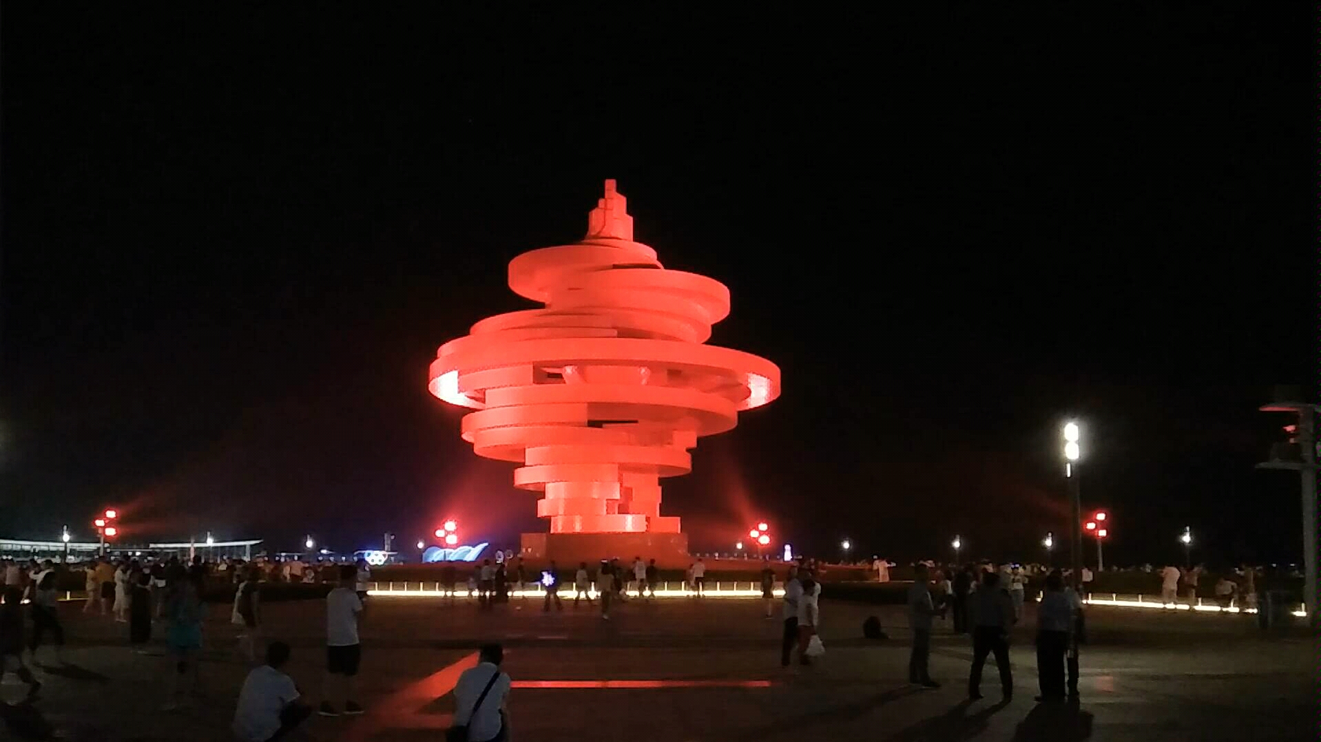 青岛五四广场的火炬