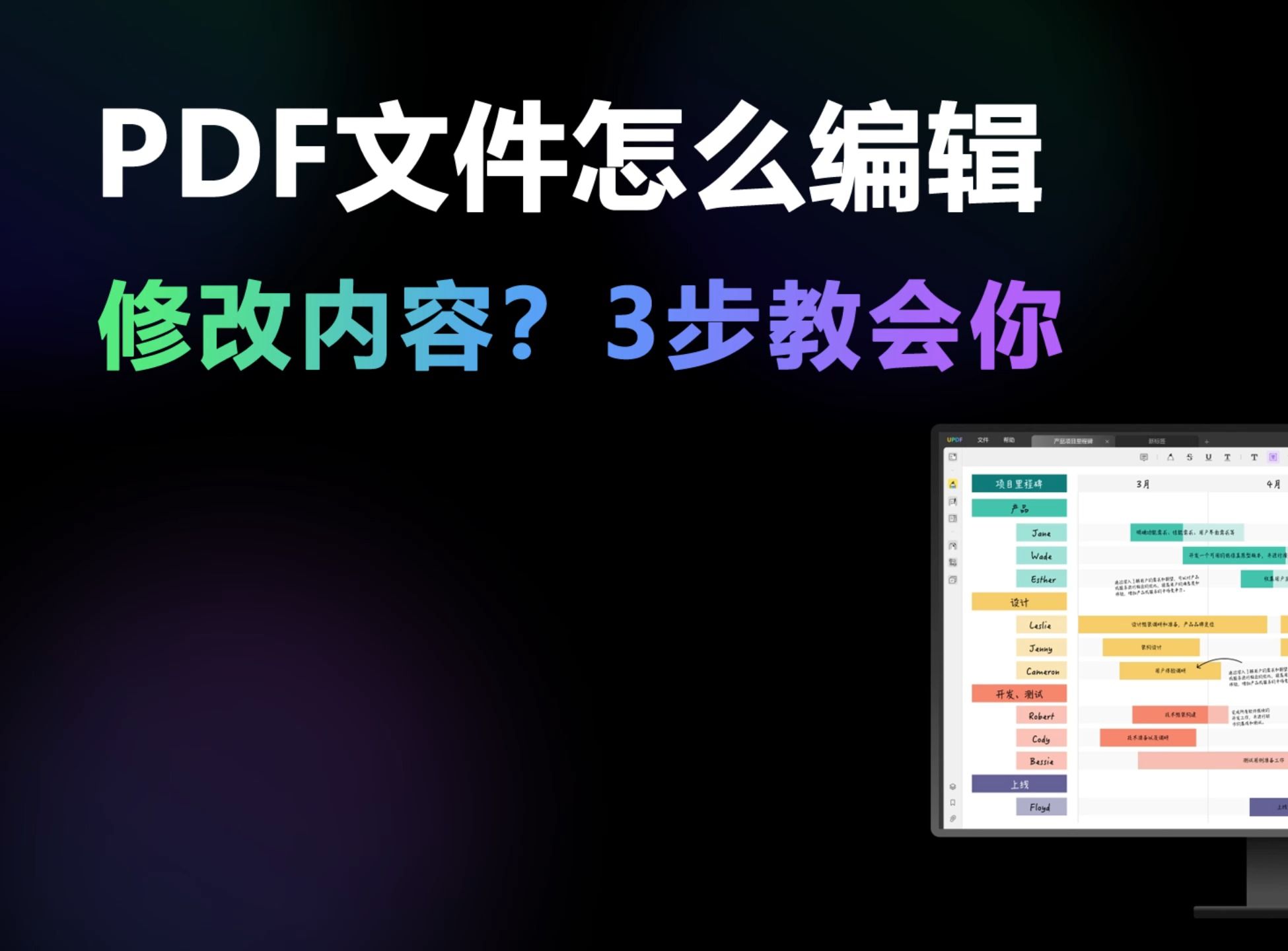 【PDF编辑】PDF文件怎么编辑修改内容?3步教会你哔哩哔哩bilibili