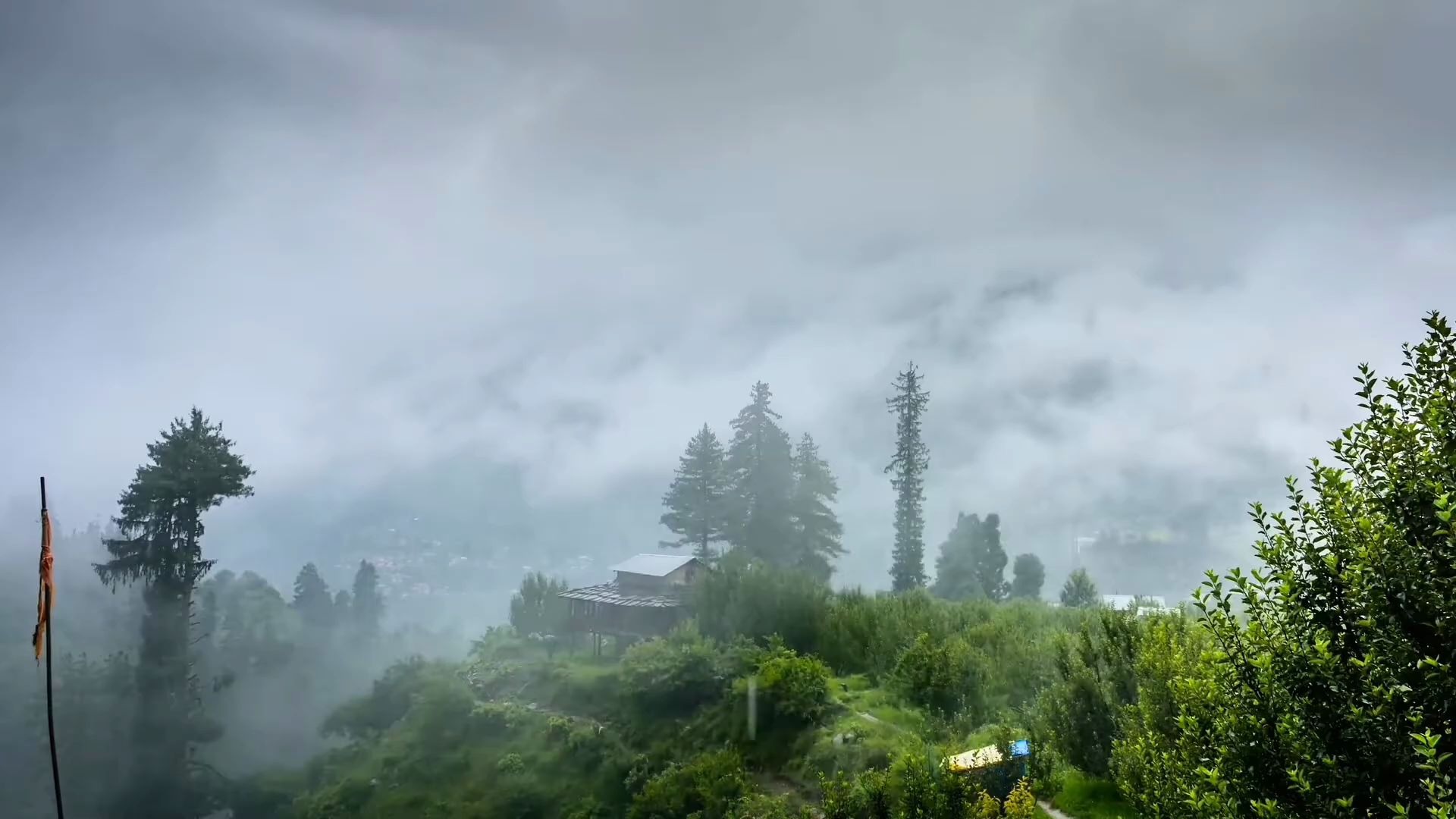 [图]绵绵细雨 鸟叫 魔幻的山 白噪音