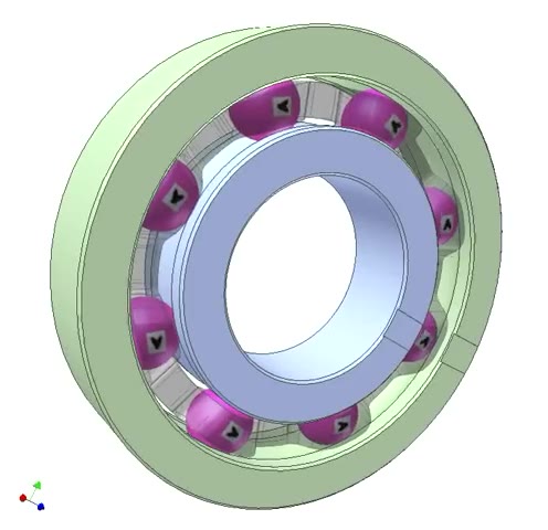 机构动画滚珠轴承模拟