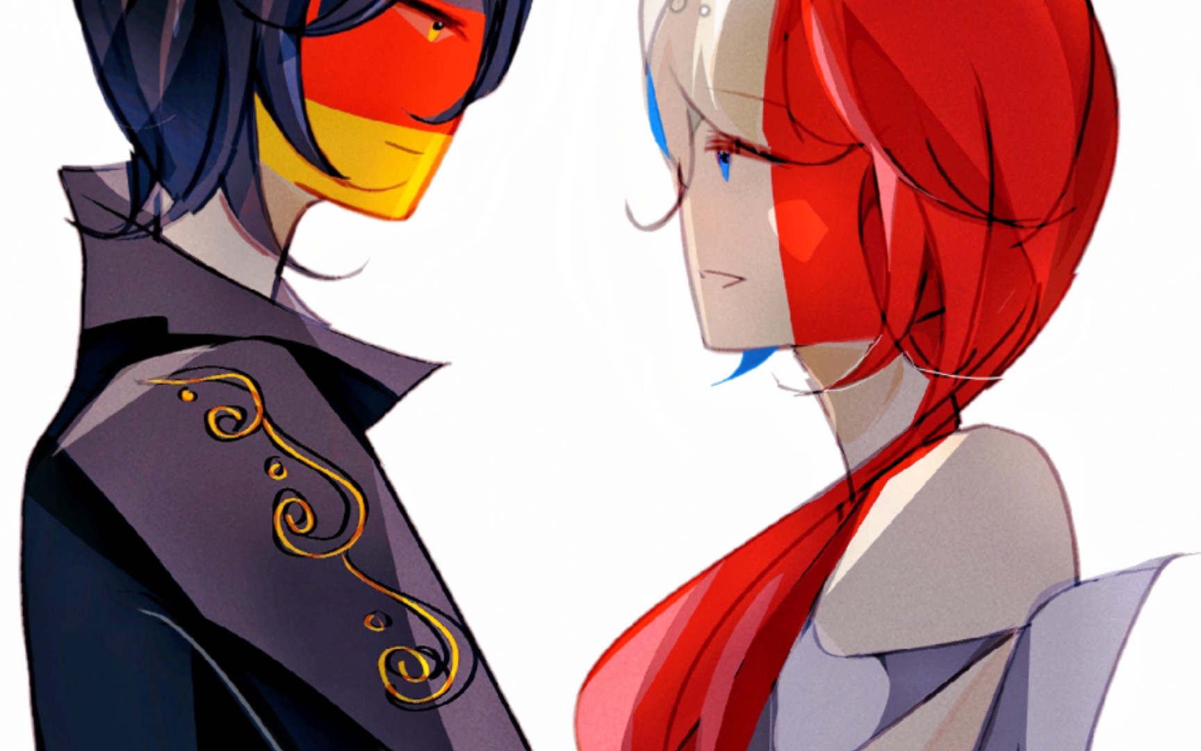 【ch手书/德法】白色幸福