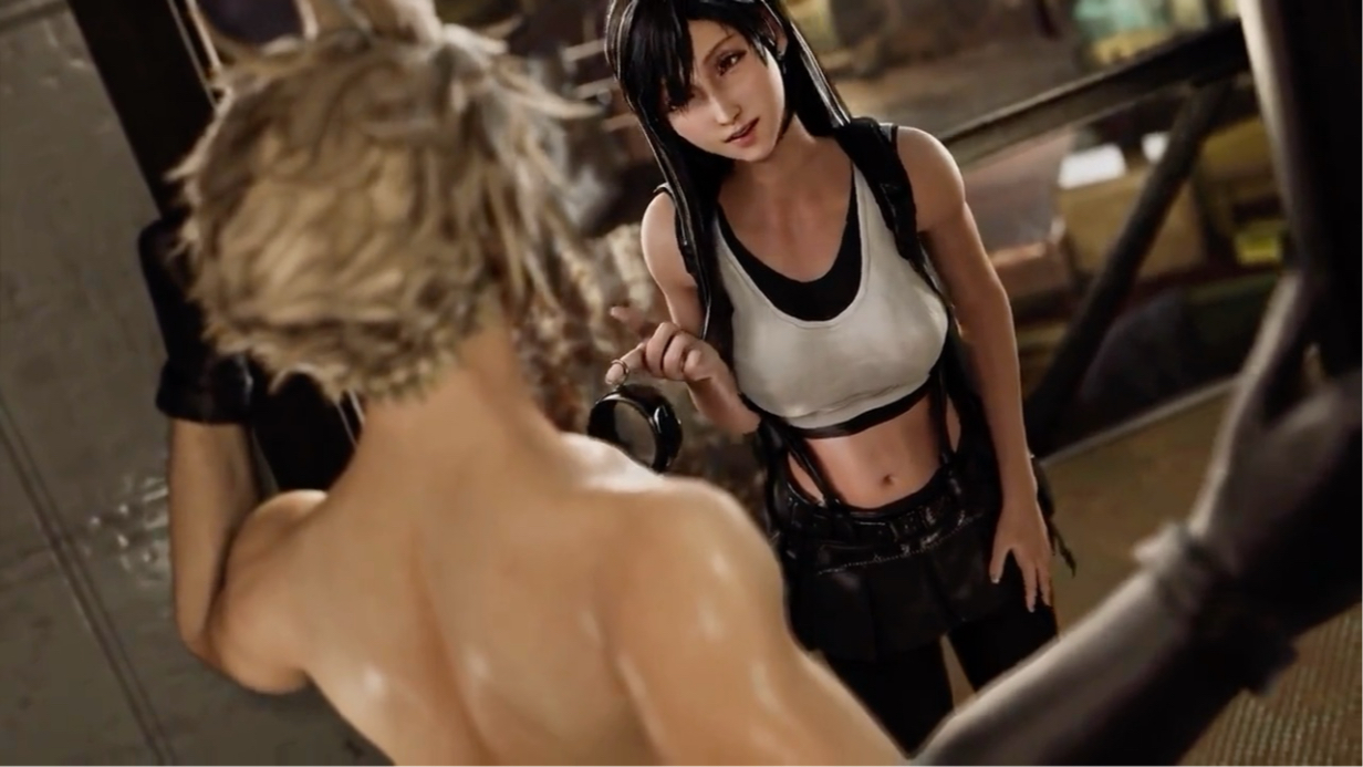 【3d同人/蒂法】最终幻想蒂法喝闷酒思念克劳德