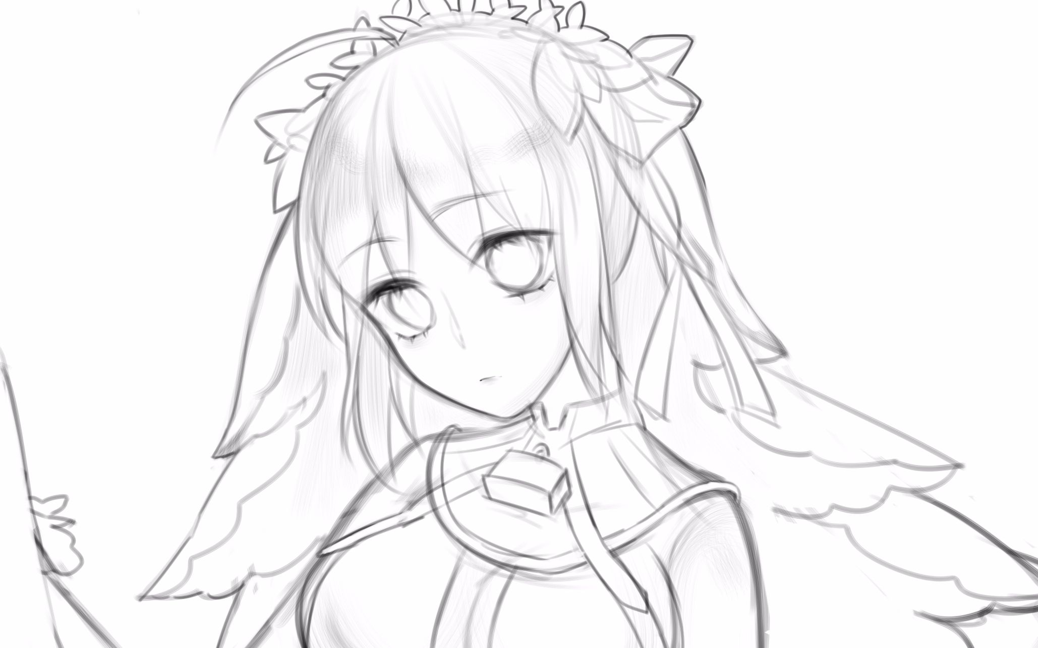 【板绘】花嫁尼禄无上色