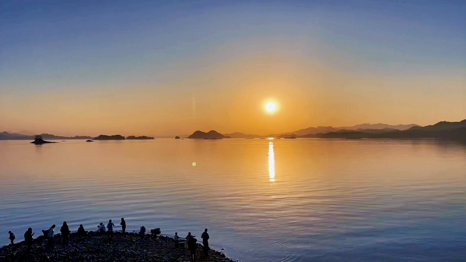 落日余晖照片夕阳图片