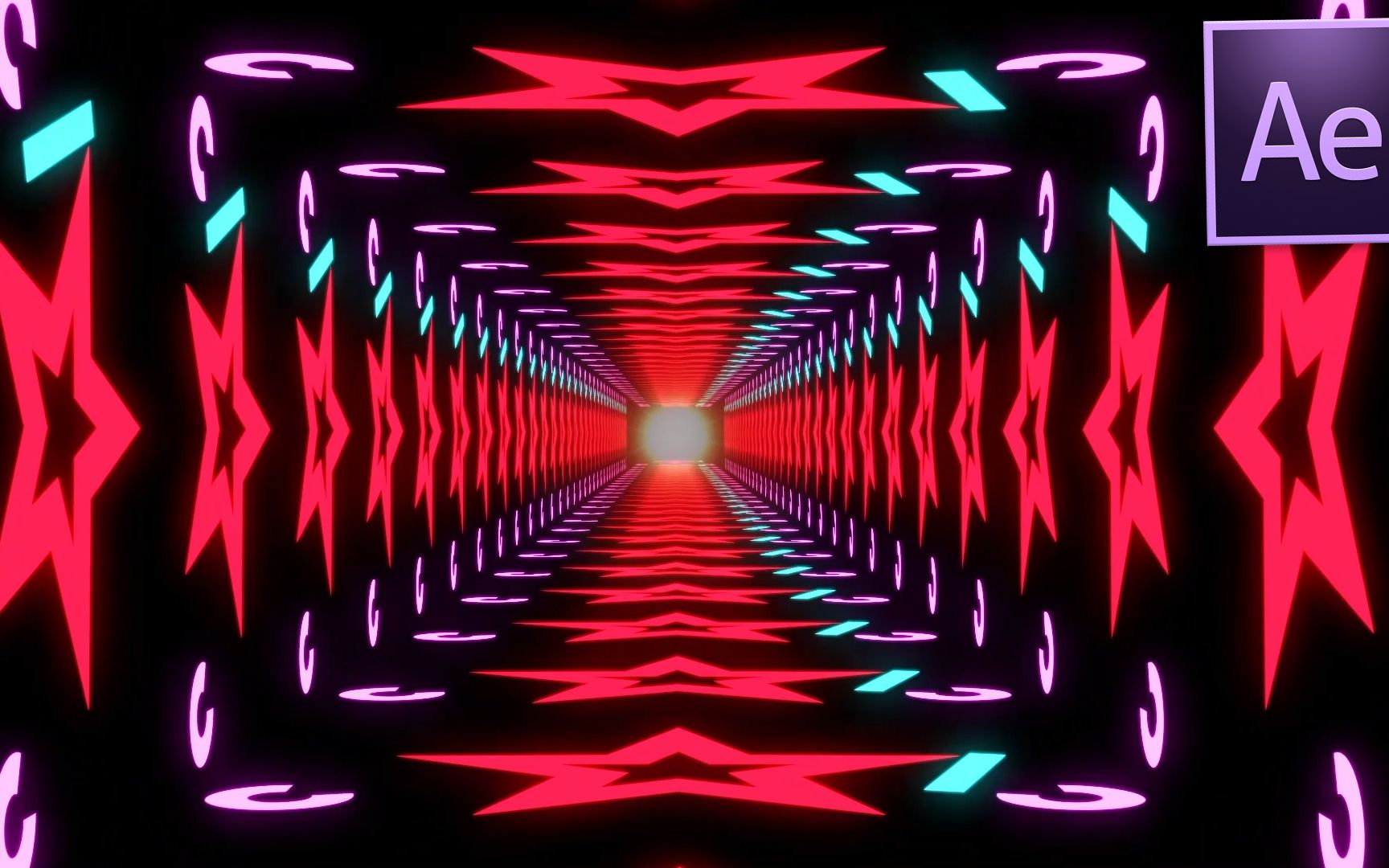 【ae特效】炫酷的隧道穿梭,几分钟就搞定,赶紧学起来!