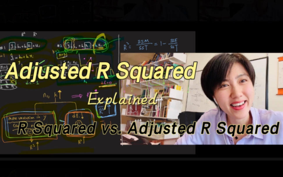 统计学|Adjusted R Squared 到底怎么理解 |中文翻译就拜托弹幕了哔哩哔哩bilibili