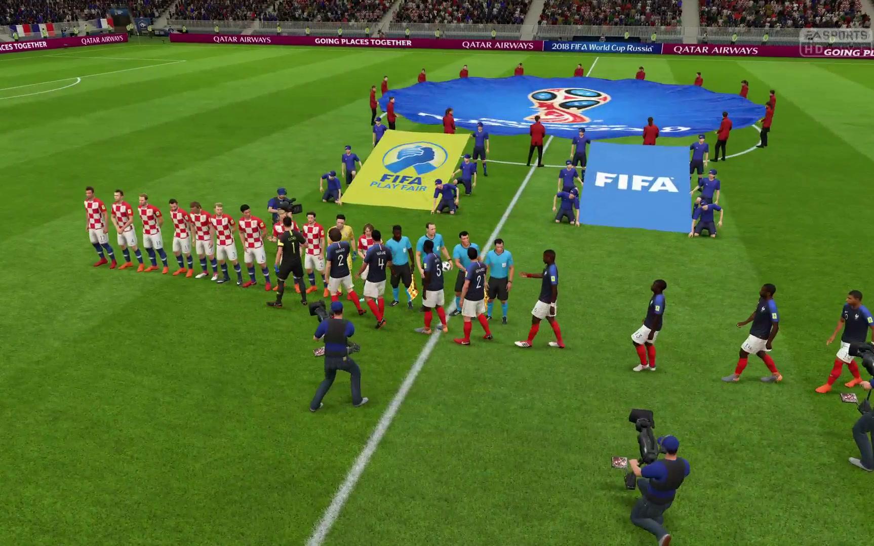 FIFA18 俄罗斯世界杯决赛 法国VS克罗地亚 全场哔哩哔哩bilibili