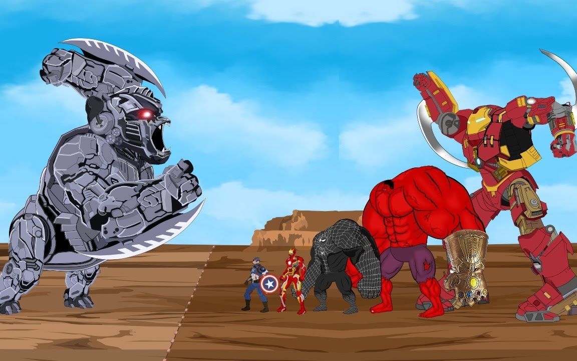 机械金刚与超级英雄对战,两大机械怪兽展开最终较量