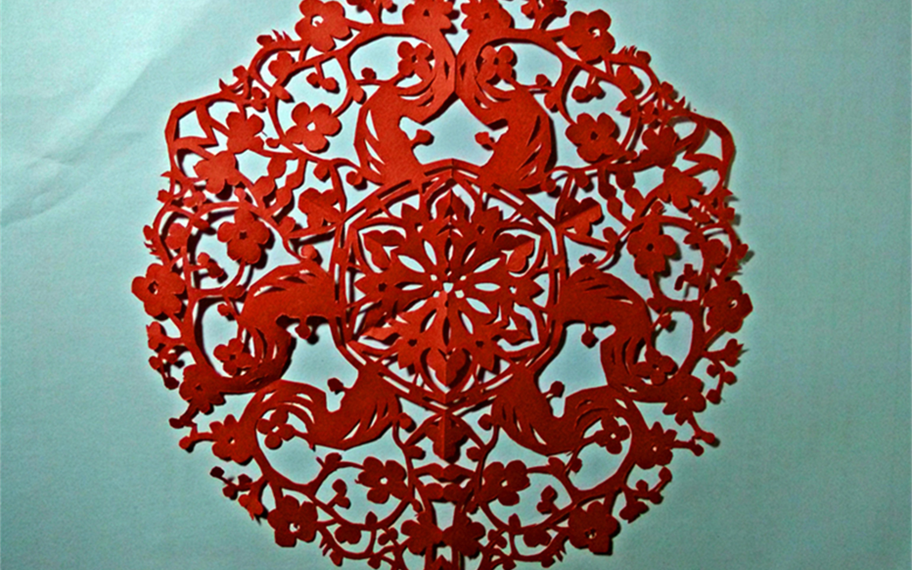 【剪纸】期末摸鱼——梅花 抽象