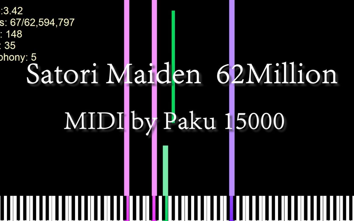 【黑乐谱】少女觉 satori maiden 6200万音符