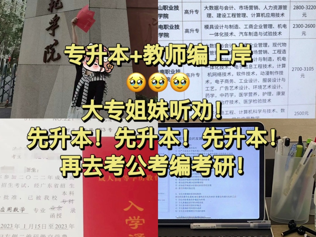 大专想直接考编?Emmm宝要不还是先升本吧哔哩哔哩bilibili