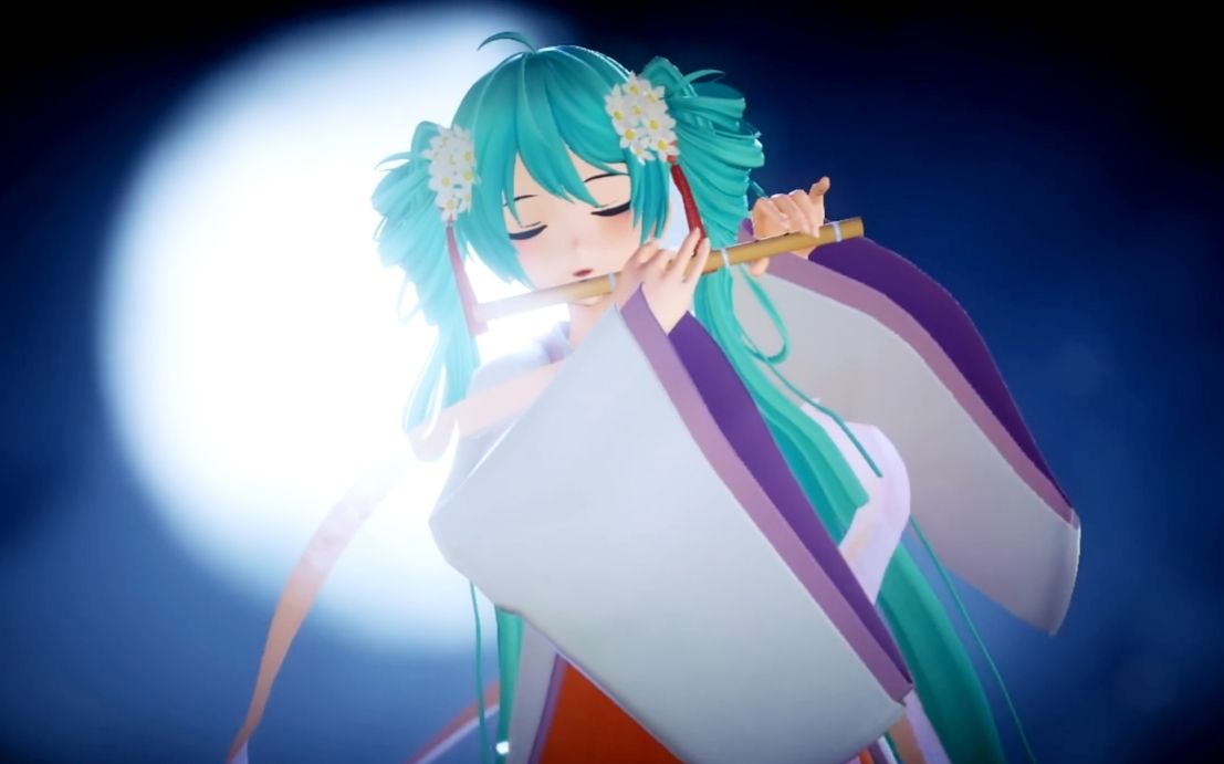 [图]【MMD模型/动作配布】【原创】中秋初音-晓秋月明 ~ 迟来的中秋快乐~！