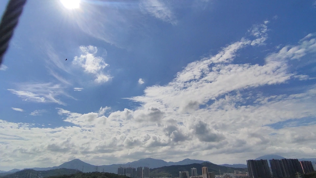 [图]2023-9-24周日，深圳龙岗大运地铁站附近，延时摄影，云彩的天空。