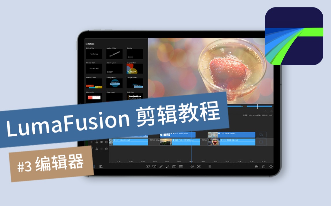 LumaFusion剪辑教程#3:编辑器 关键帧技巧全掌握 iPad上最好用的视频剪辑App哔哩哔哩bilibili