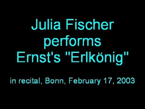 [图]Julia Fischer 朱莉娅 费舍尔 现场版 舒伯特-恩斯特《魔王大随想曲》 Erlkönig