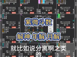 Download Video: 【解神 年解 月解】紫微斗数 小星