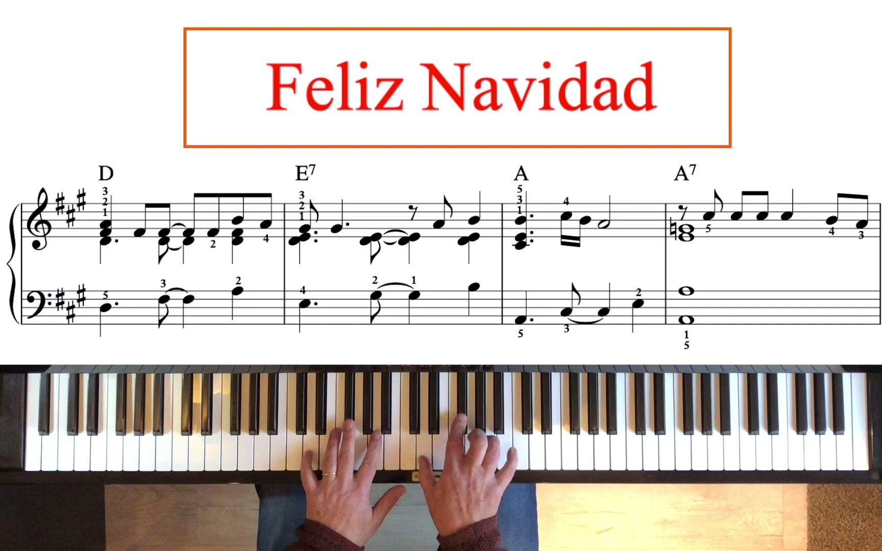 [图]【乐谱】Feliz Navidad（圣诞快乐）钢琴独奏