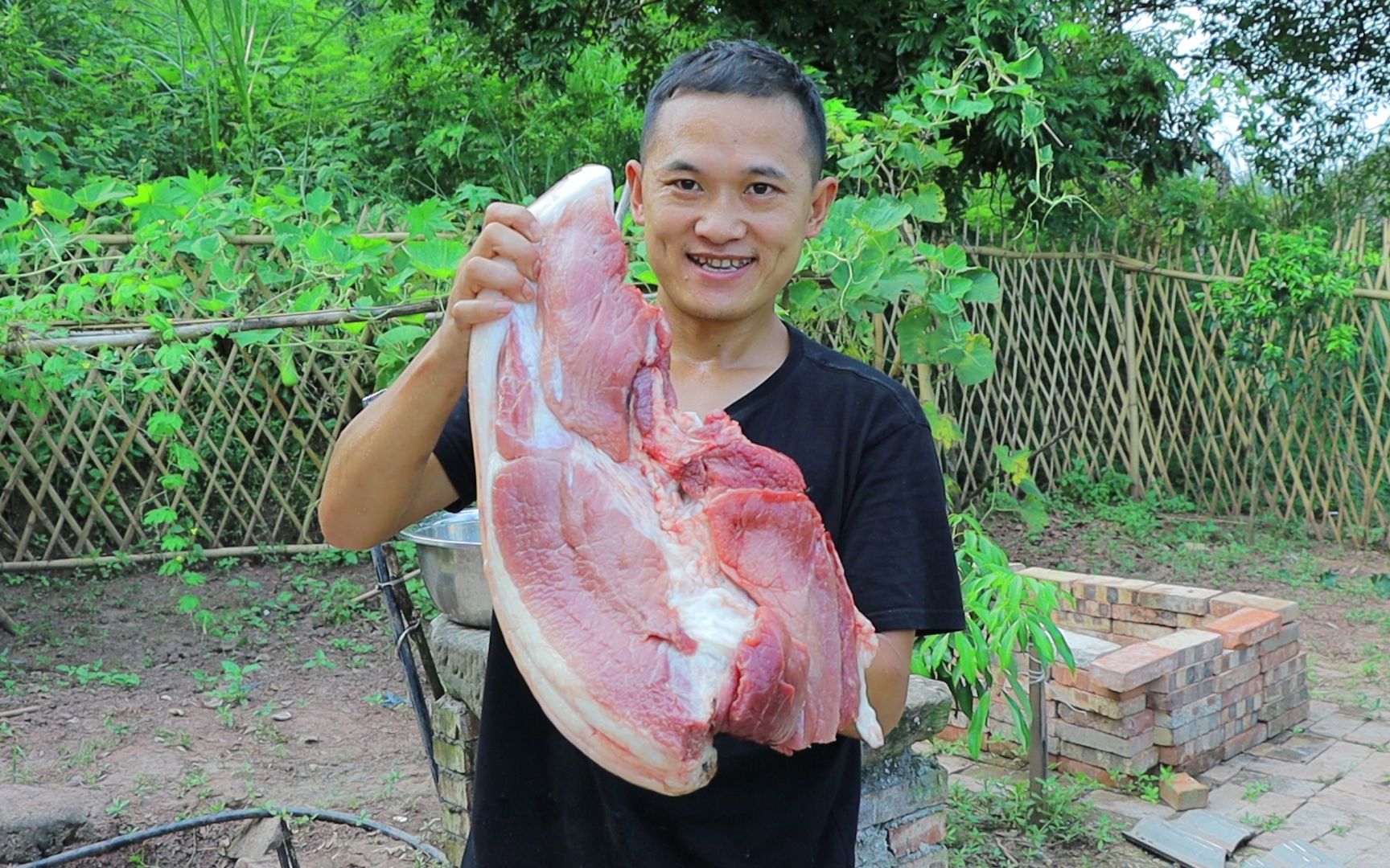 赶集100买7斤二刀肉,做李庄白肉肥而不腻,越吃越香哔哩哔哩bilibili