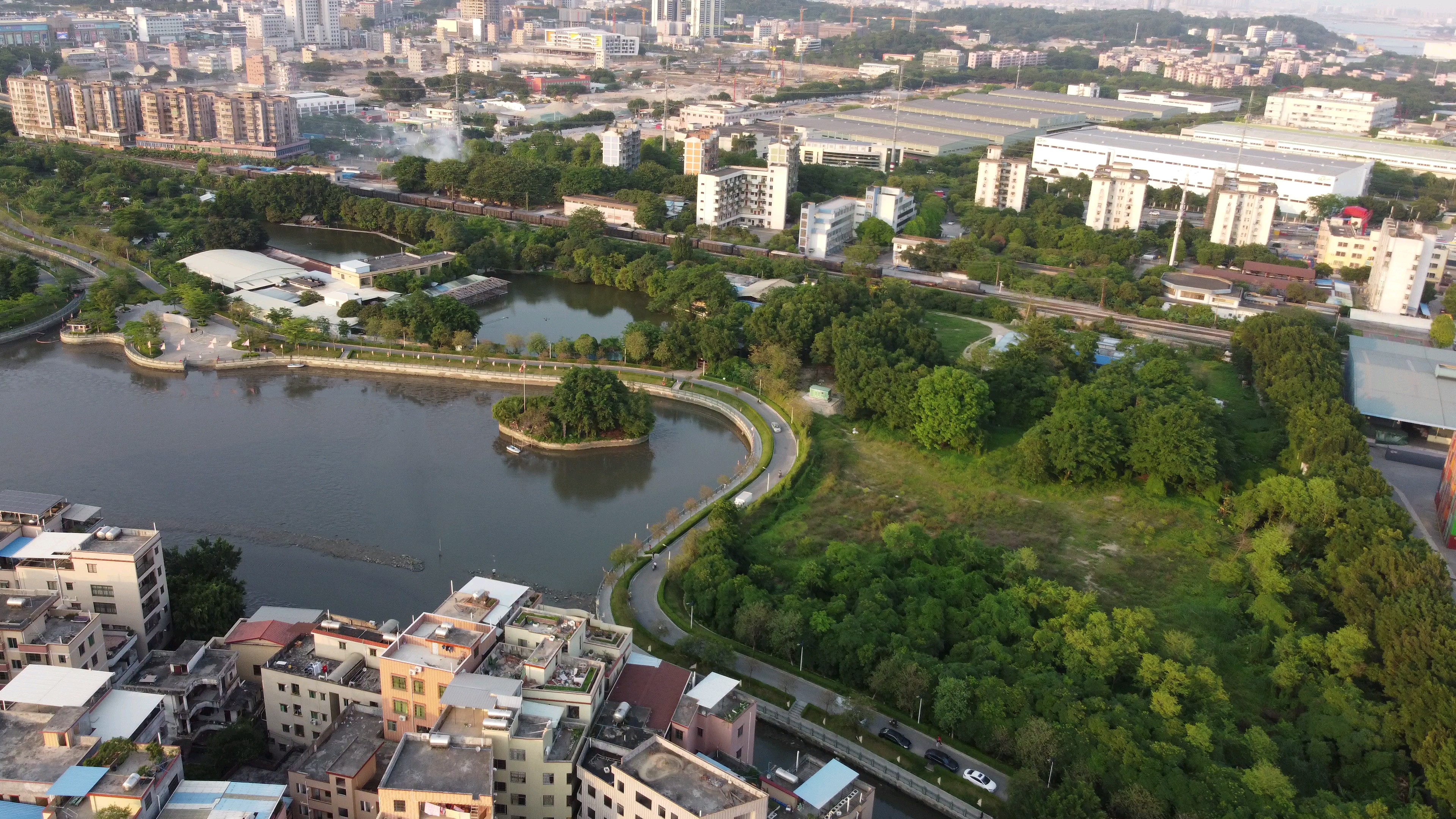 傍晚的夏园湖日常记录
