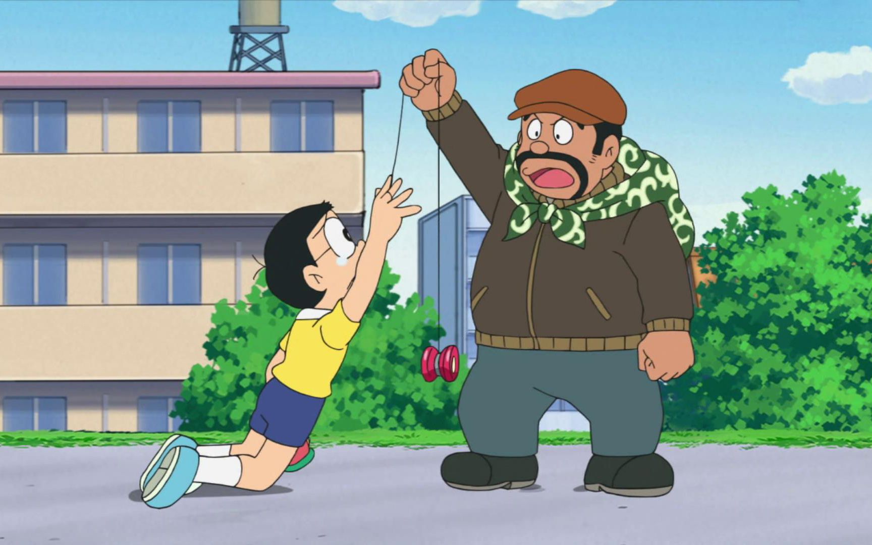 哆啦a梦:大雄见义勇为抓小偷,意外把天上的星星拉下来了