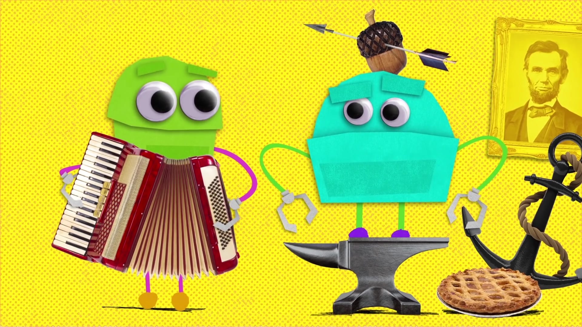 [图]StoryBots _ 元音字母歌 _ A, E, I, O, U Song