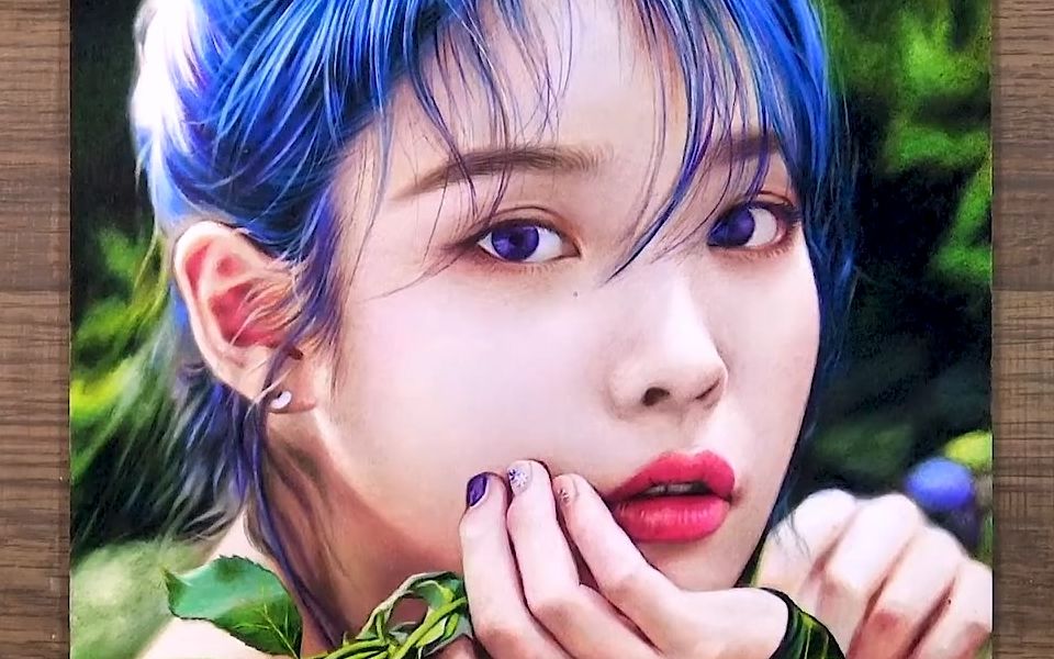 iu李智恩_彩色铅笔素描