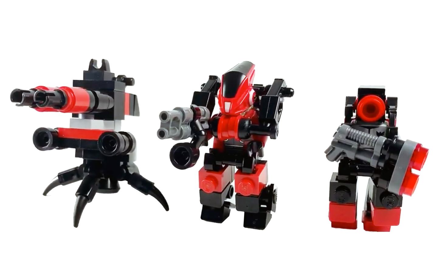 乐高moc教程三款机器人机甲拼搭指南