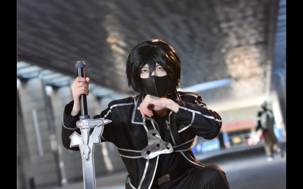 记录一下我的第一个cos场照,刀剑神域sao篇封弊者桐人