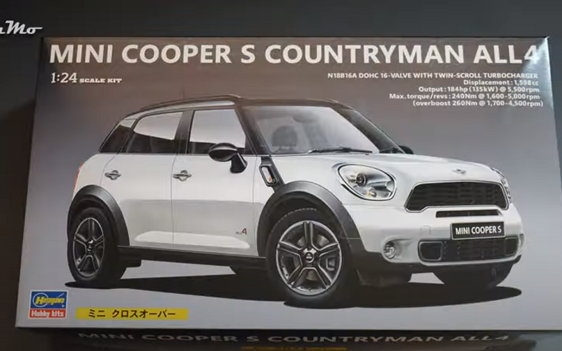 Hasegawa 1/24 Scale MINI COOPER S COUNTRYMAN ALL4  PlaMo哔哩哔哩bilibili