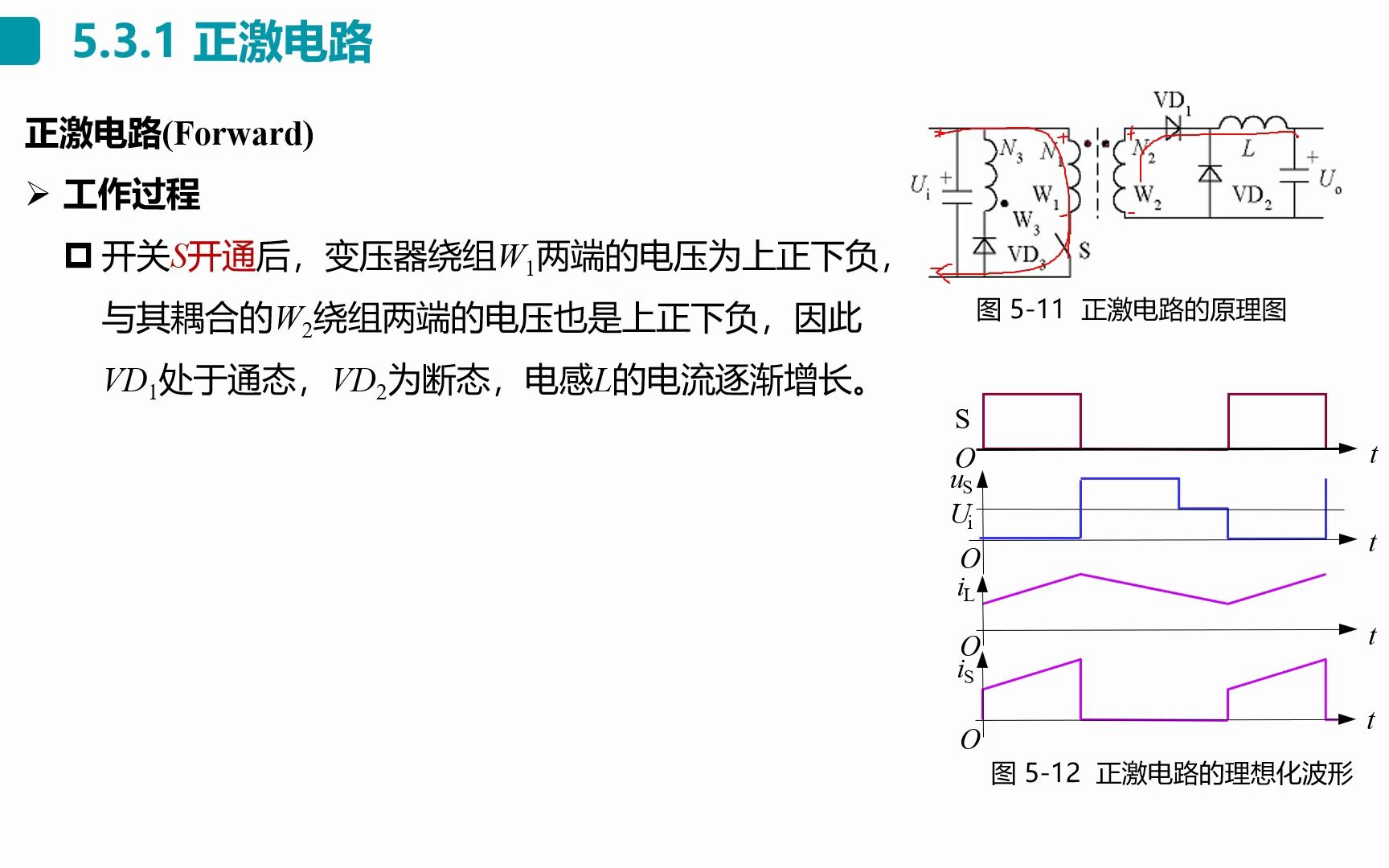 【现代电力电子技术】照本宣科 第五章 直流直流变流电路 正激电路哔哩哔哩bilibili