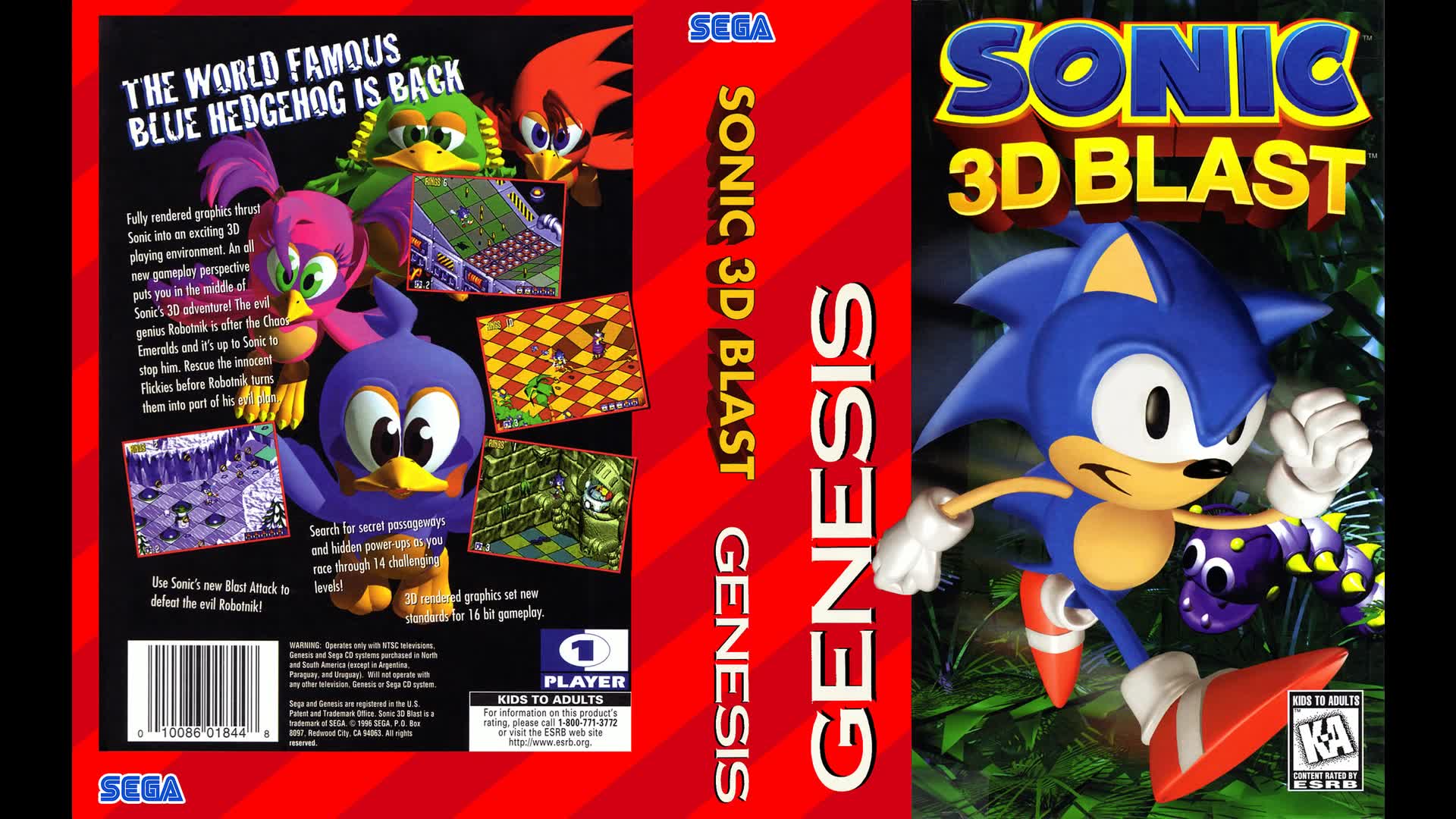 sega genesis music sonic 3d blast ost md 索尼克3d 全曲目 原聲