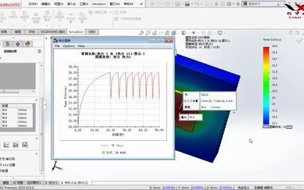 使用SOLIDWORKS恒温器控制热分析温度的变化情况哔哩哔哩bilibili