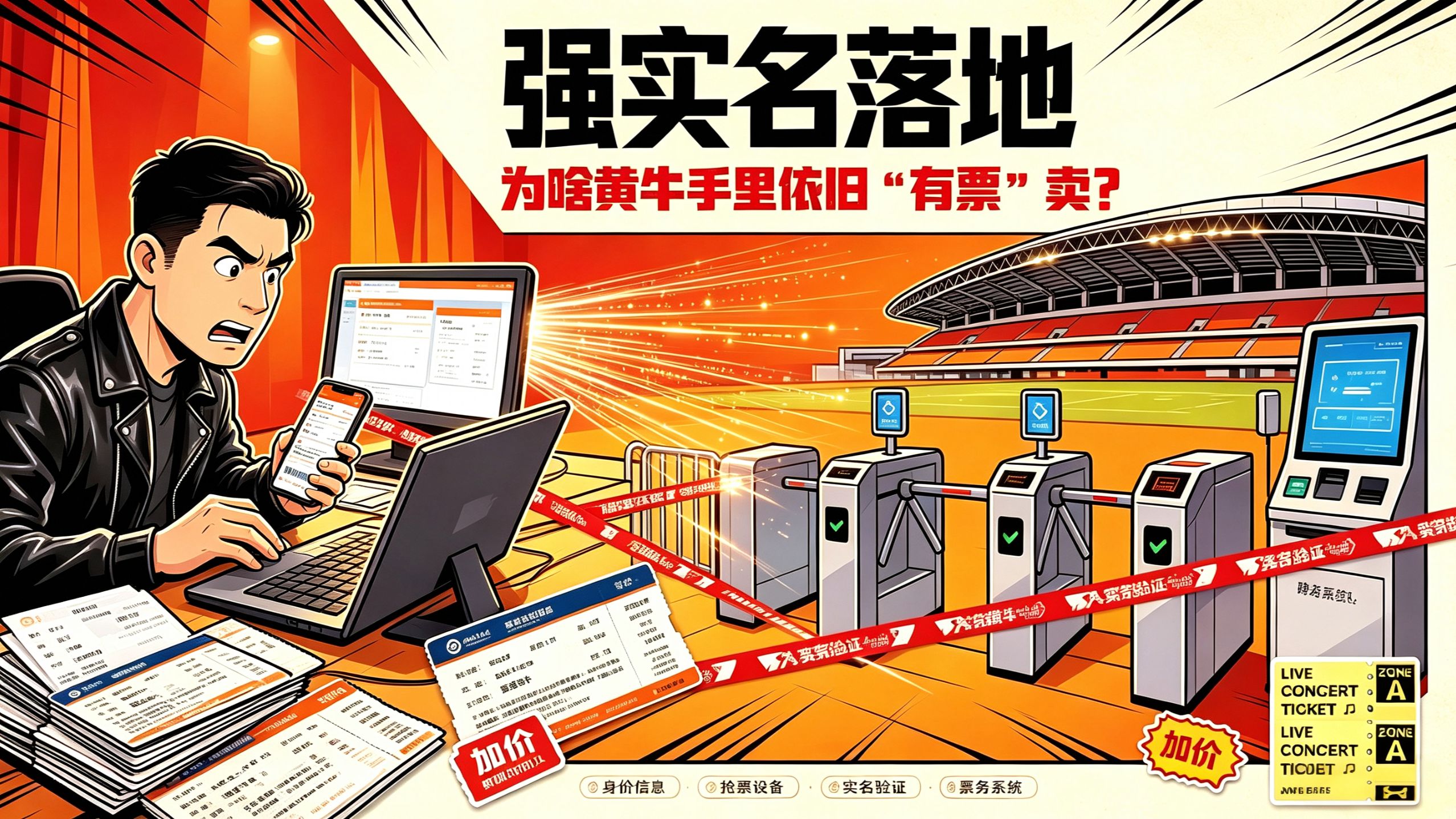 演唱会一票难求！强实名下黄牛倒票为何仍存在｜青声视语