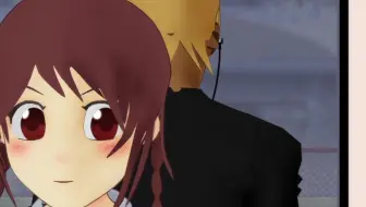 Mmdモデル配布 けんまくんとかなちゃんでねこみみモーション 哔哩哔哩 Bilibili