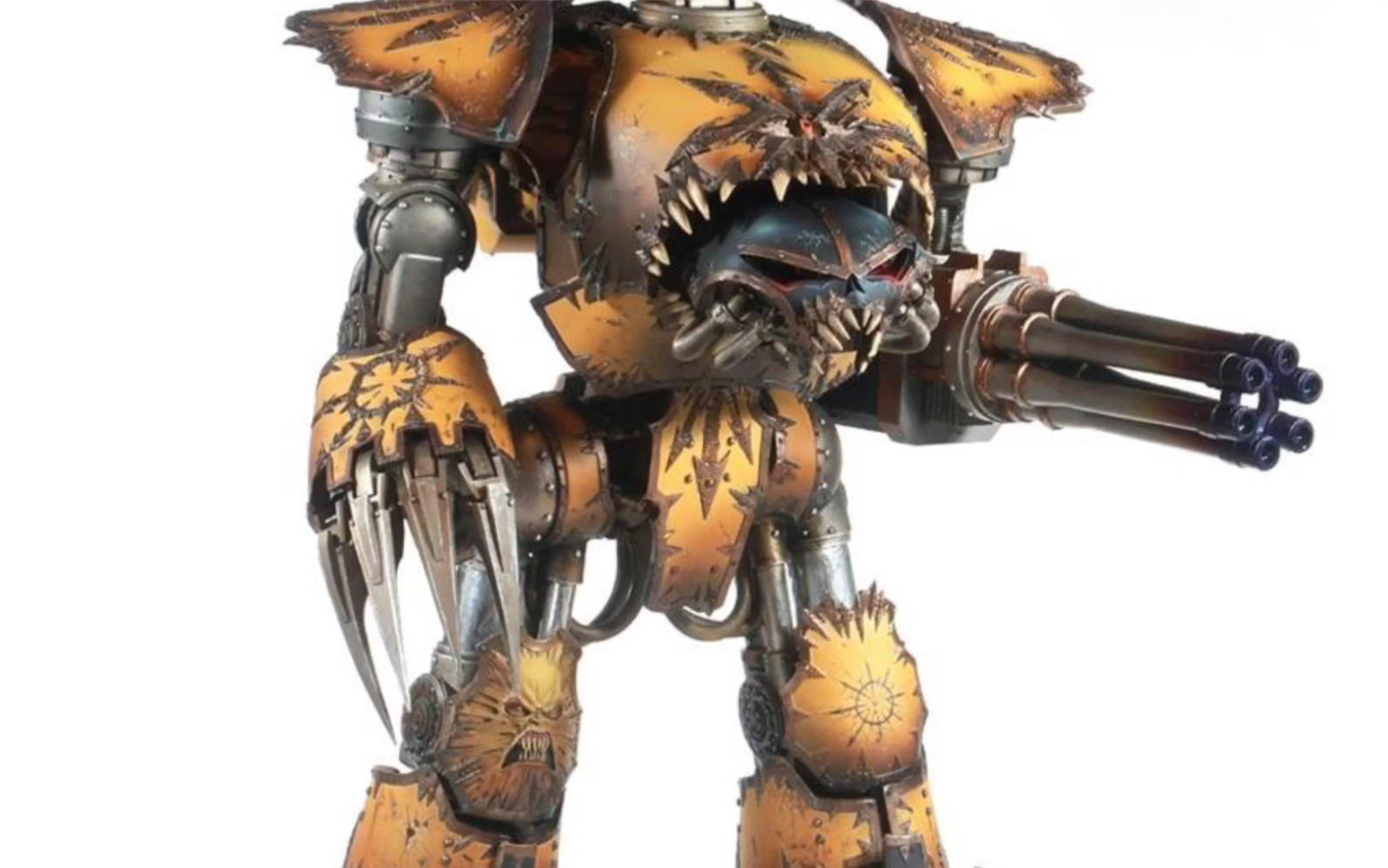 【战锤40k涂装成品展示】杀气腾腾混沌掠夺者泰坦_哔哩哔哩_bilibili