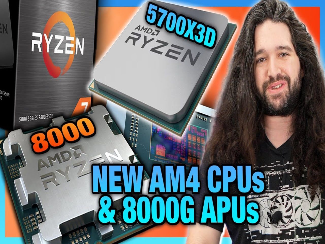 AMD全新推出锐龙7 5700X3D和更多AM4平台CPU, 8700G、8600G、8500G、8300G参数公布【Gamers Nexus】哔哩哔哩bilibili