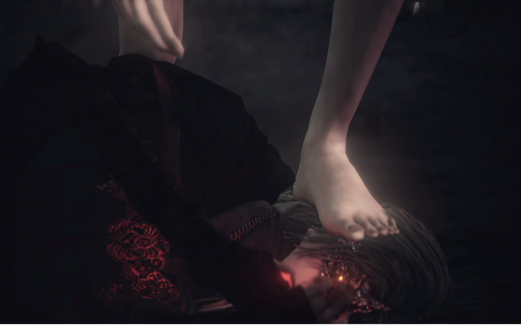 黑暗之魂3 穿着达人踩倒防火女