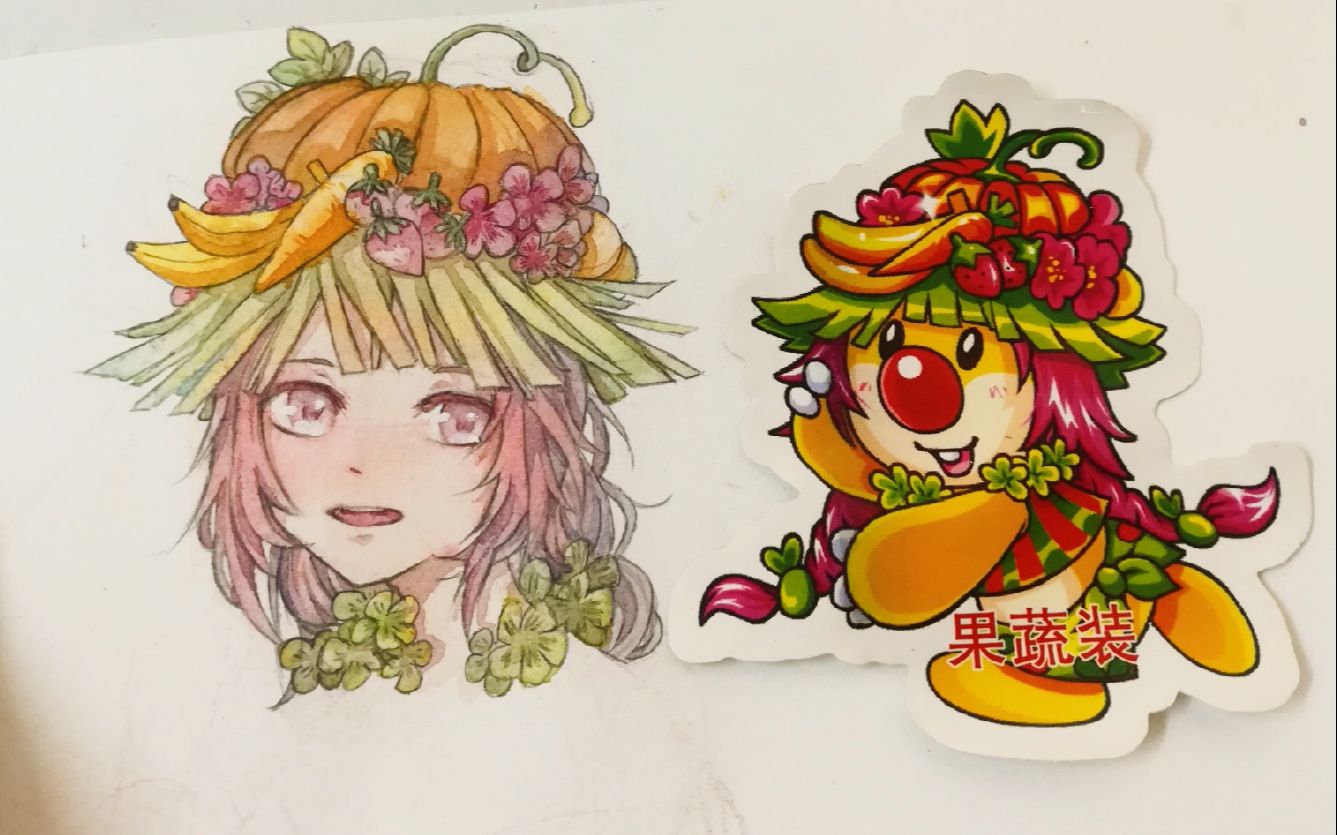摩尔庄园果蔬装拟人