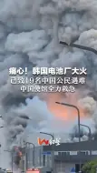 Скачать видео: 痛心！韩国电池厂大火，已致19名中国公民遇难，中国使馆全力救急