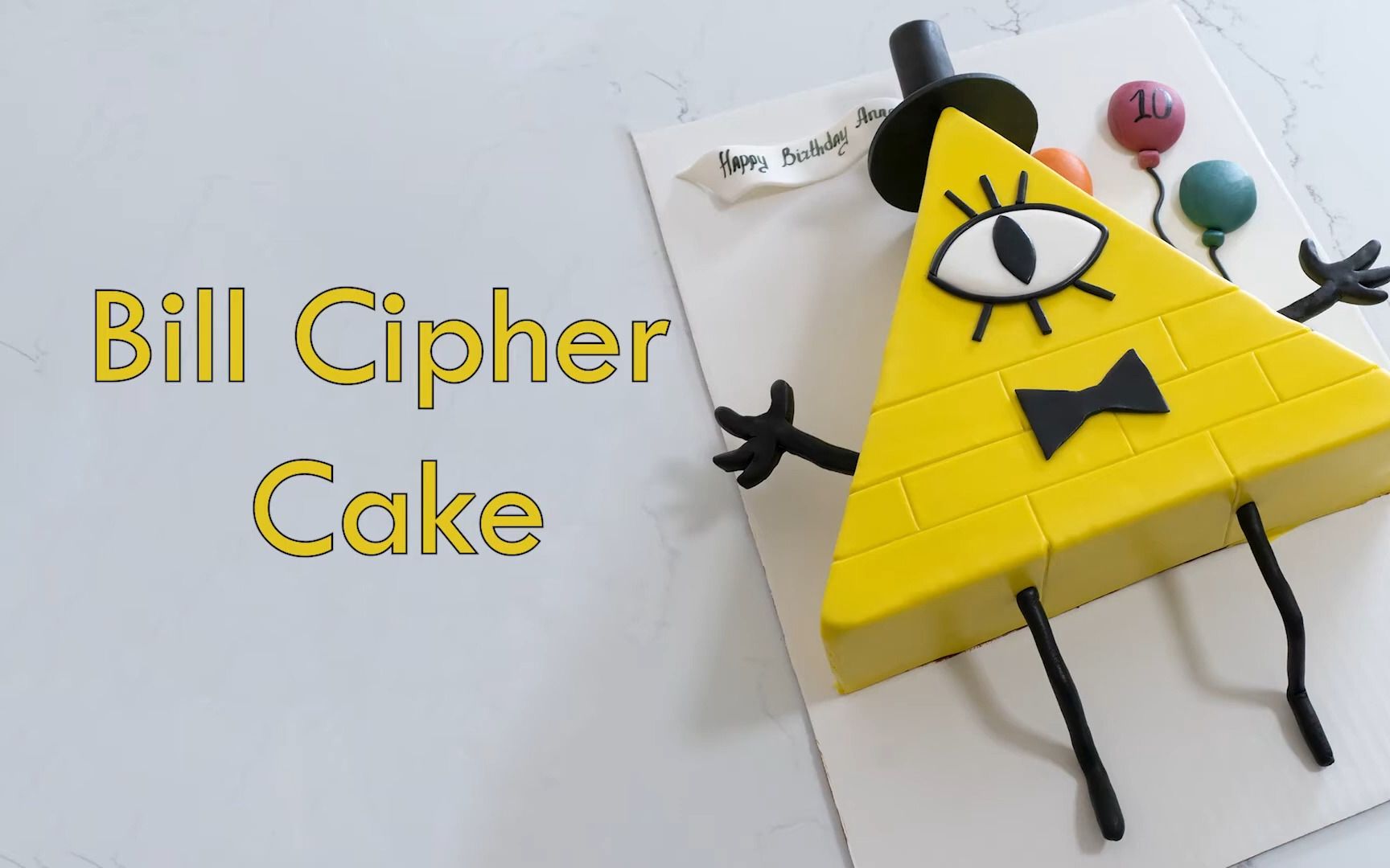 【cheshire bakery】比尔·赛弗蛋糕制作教程easy bill cipher cake