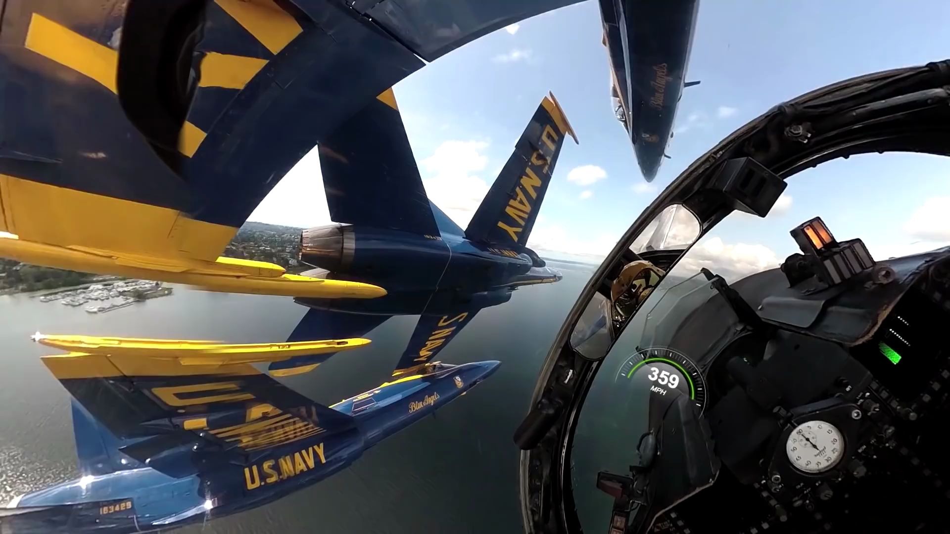 【飞行】视角壮观 us navy blue angels 蓝天使 f18 特技表演训练片段