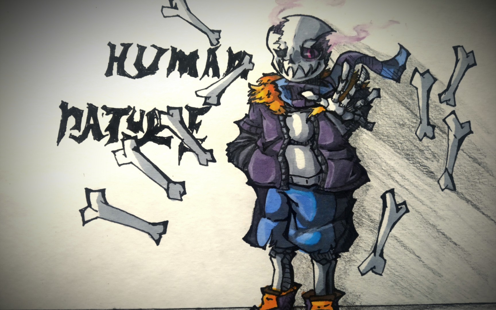 手绘人性传说sans         this is  human nature?