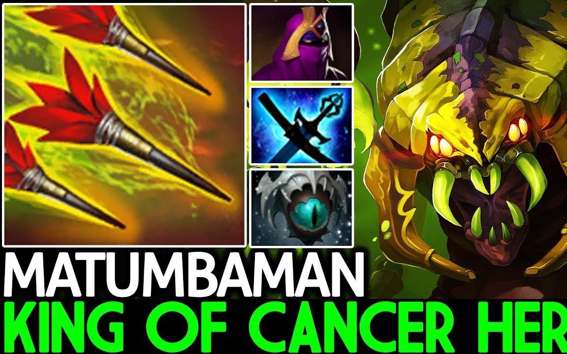 【dota2】matumbaman 冰眼慧夜的剧毒术士 千年老毒物 超强的消耗 by