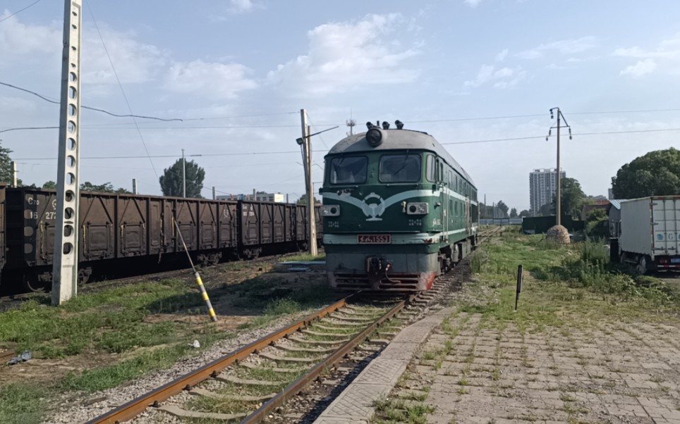 中国铁路【青临铁路】临朐站机车参观