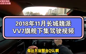 Descargar video: 2018年11月长城魏派WEY VV7旗舰下集驾驶视频