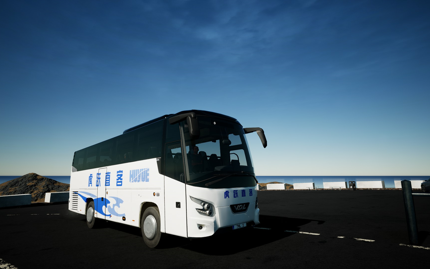 【旅游巴士模拟】挑战全程单手第二期 虎跃直客vdl 两段小岛最好玩的