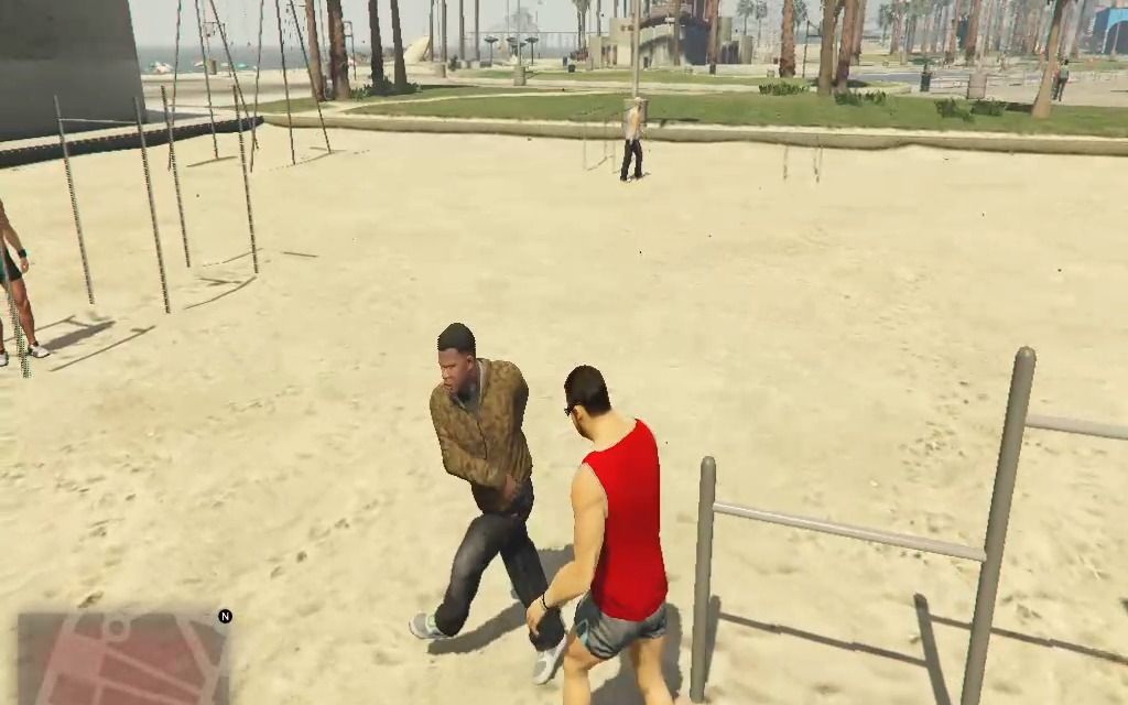 [gta5]洛圣都五星好市民劝解红背心男子不要在烈日下锻炼遭恶意报复