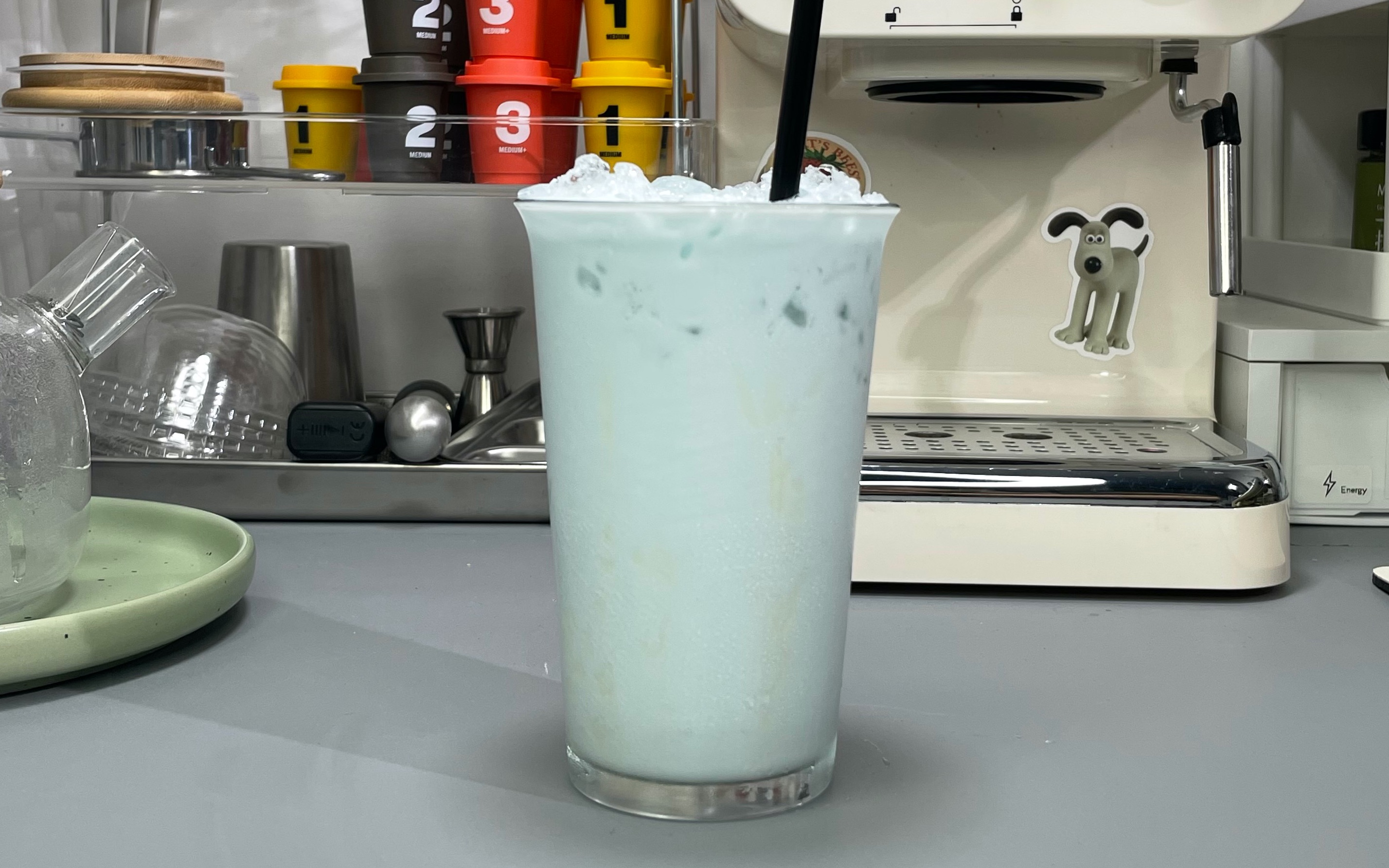 2分钟自制!超火97泰式奶蓝(低卡版)_哔哩哔哩_bilibili